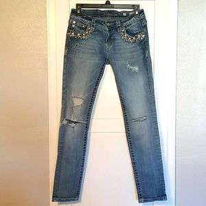 Miss Me, distressed, skinny jeans